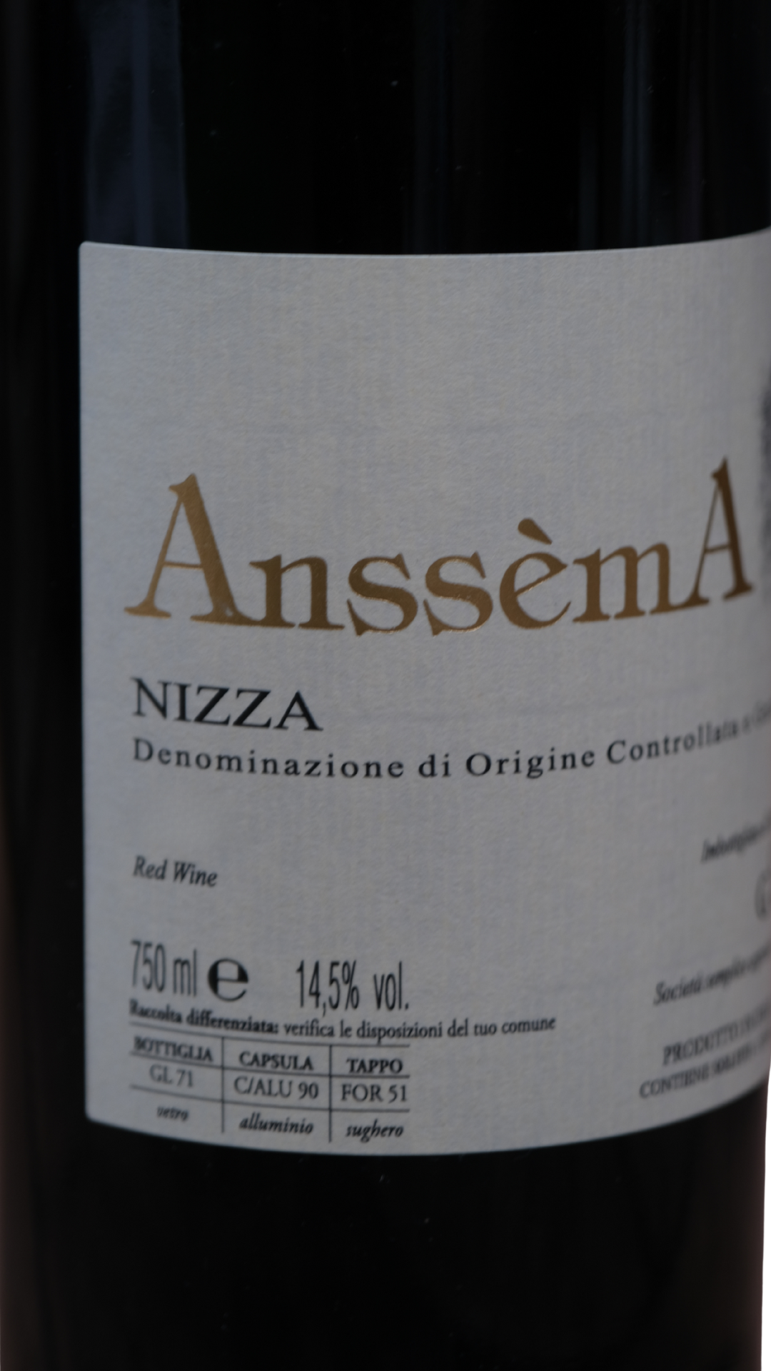 Nizza DOCG Anssèma Cascina Giovinale 2024 En Primeur (uscita prevista '26)