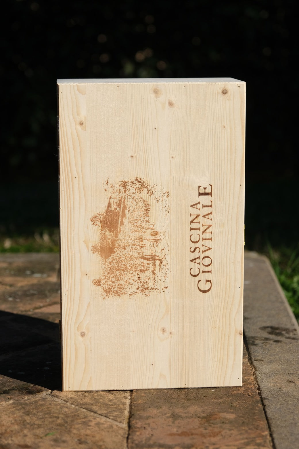 Cassetta in legno da due bottiglie Cascina Giovinale