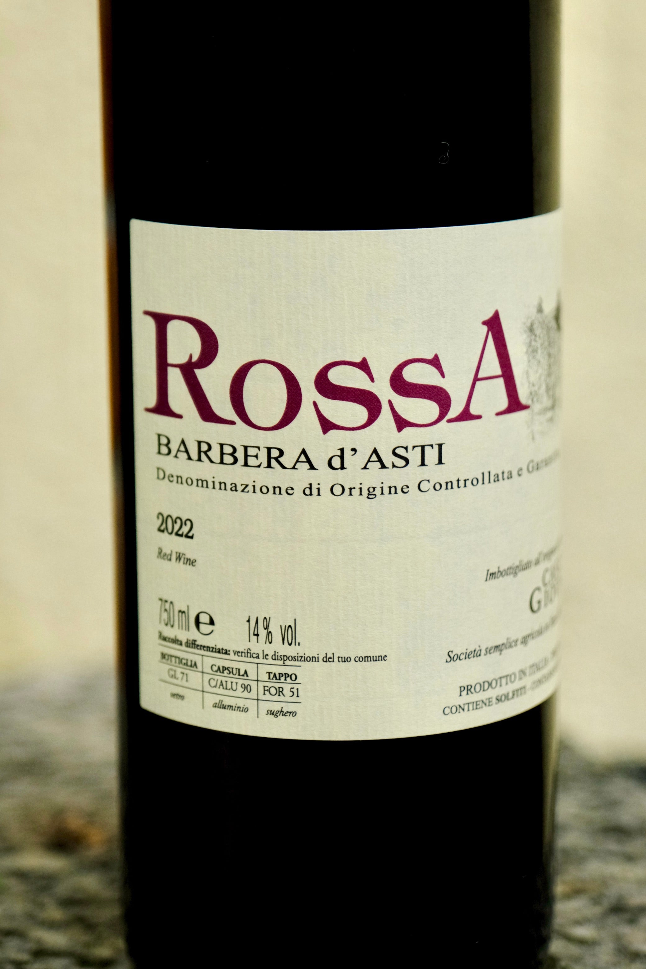Barbera d'Asti Rossa Cascina Giovinale 2022