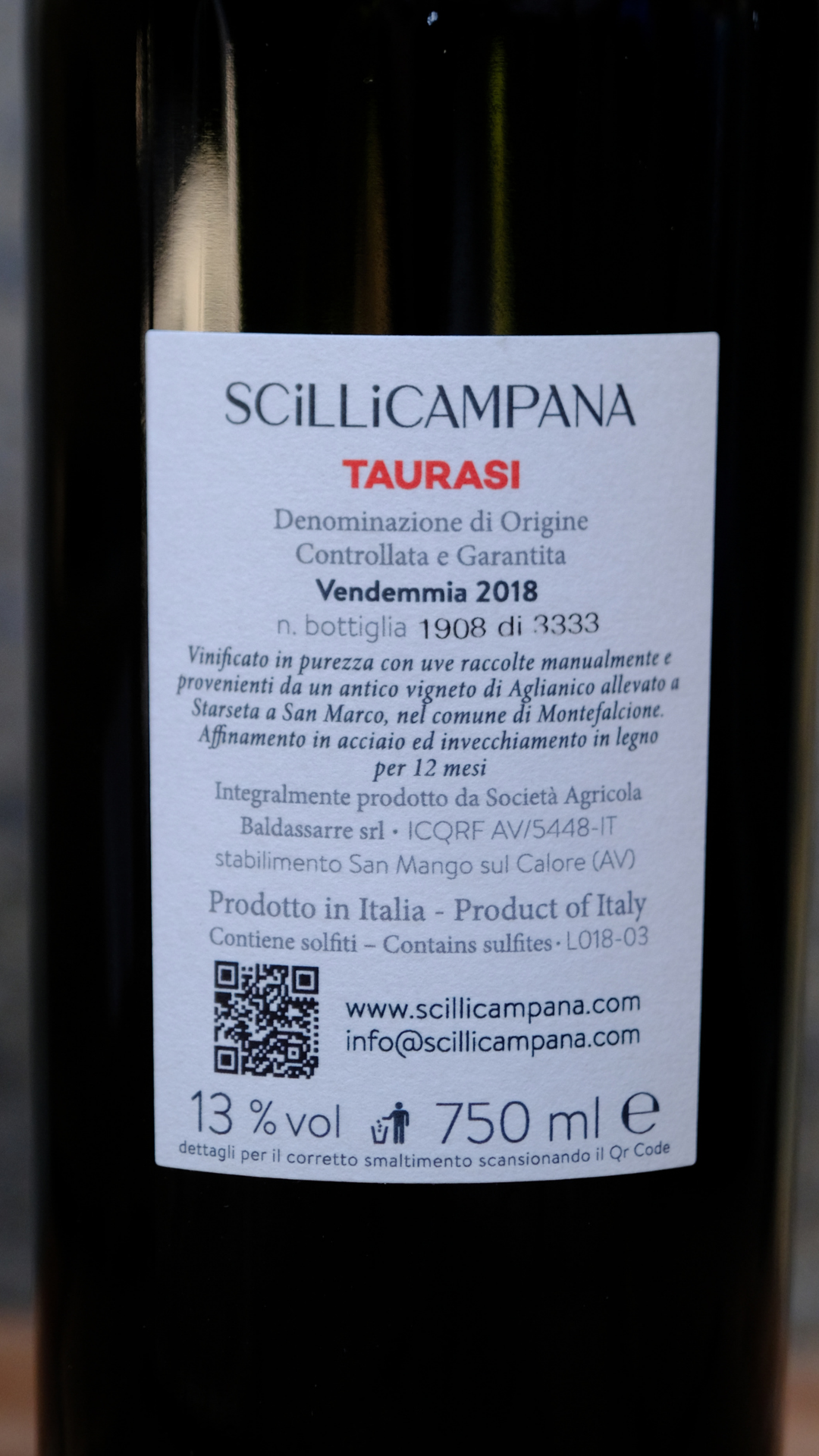 Taurasi DOCG Scillicampana 2018